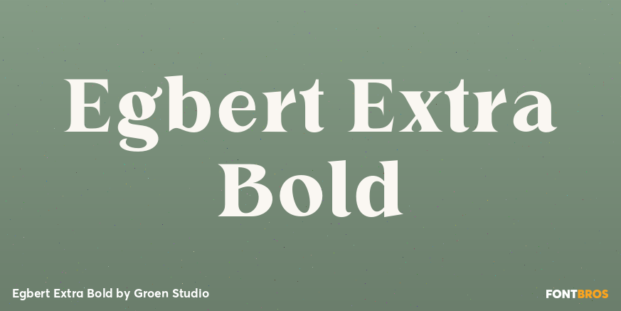 Egbert Extra Bold Poster