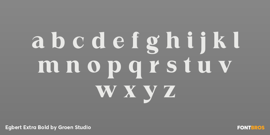 Egbert Extra Bold Font Poster #3