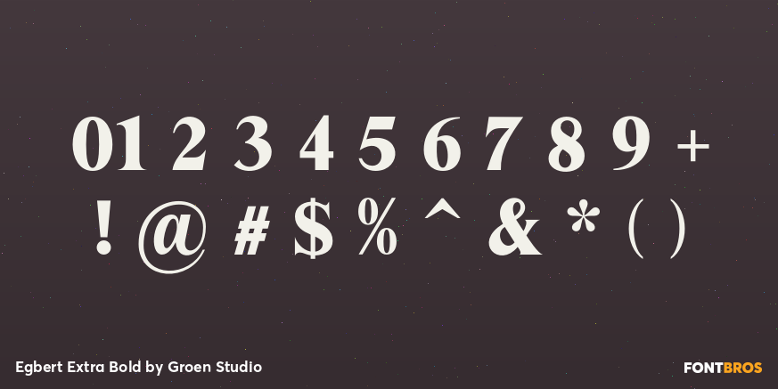 Egbert Extra Bold Font Poster #4