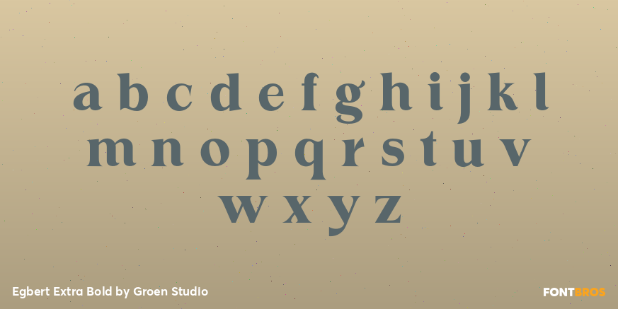 Egbert Extra Bold Font Poster #3