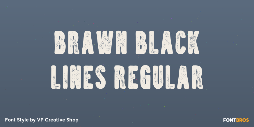 Brawn Black Lines Regular Poster