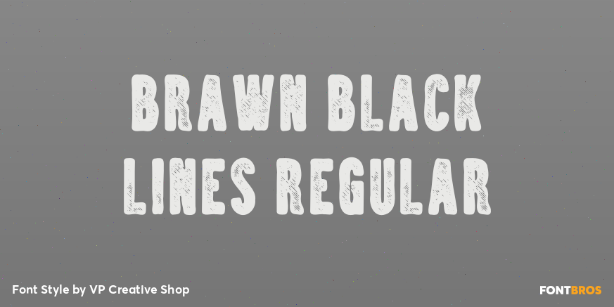 Brawn Black Lines Regular Poster