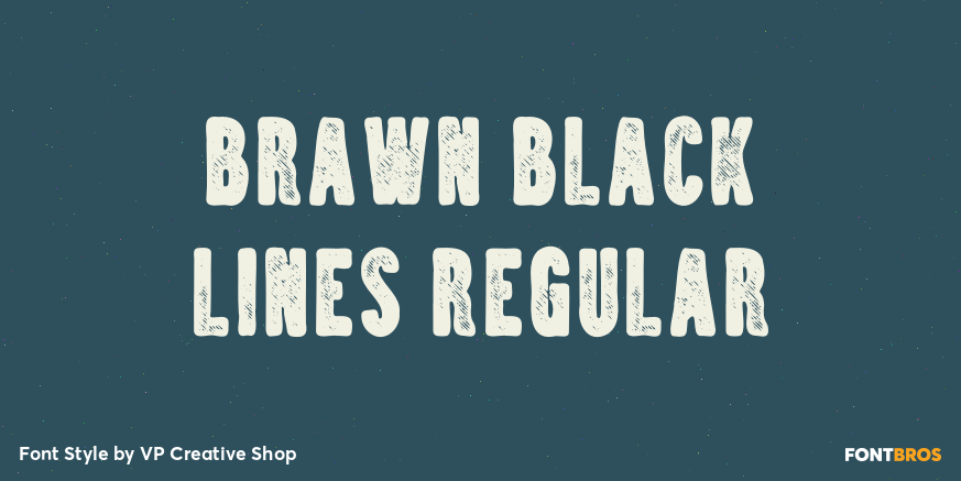 Brawn Black Lines Regular Poster