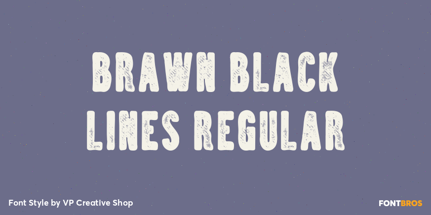Brawn Black Lines Regular Poster