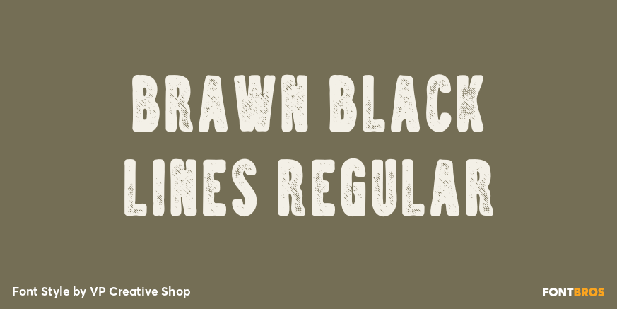 Brawn Black Lines Regular Poster
