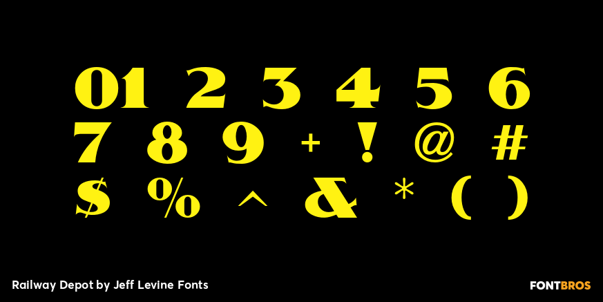 Railway Depot Font Poster #4