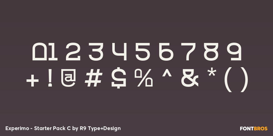 Experimo - Starter Pack C Font Poster #4