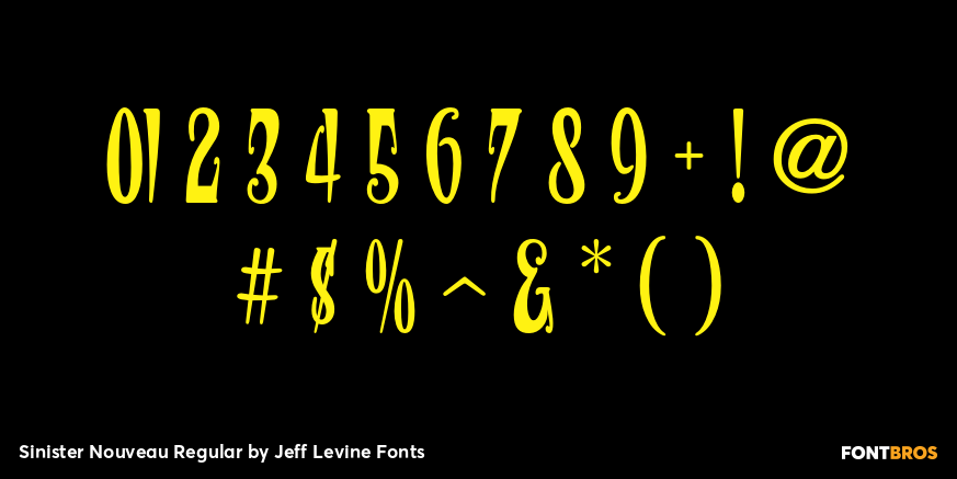Sinister Nouveau Regular Font Poster #4