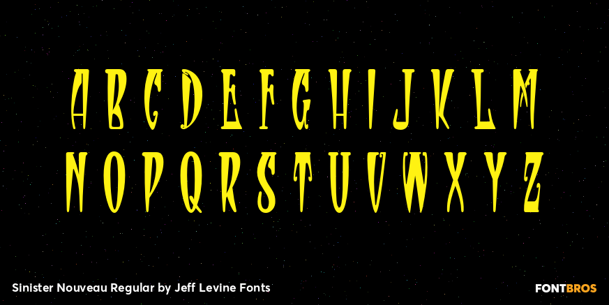 Sinister Nouveau Regular Font Poster #2
