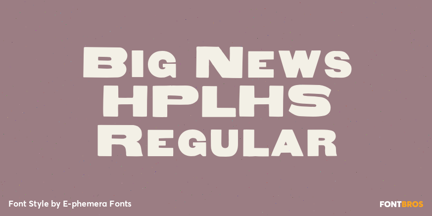 Big News HPLHS Regular Poster