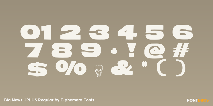 Big News HPLHS Regular Font Poster #4