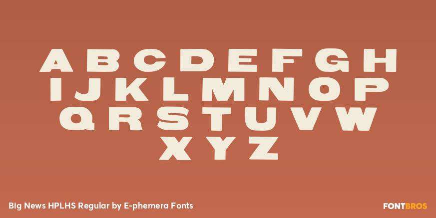 Big News HPLHS Regular Font Poster #2