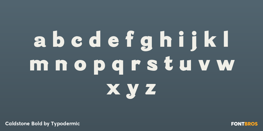 Caldstone Bold Font Poster #3
