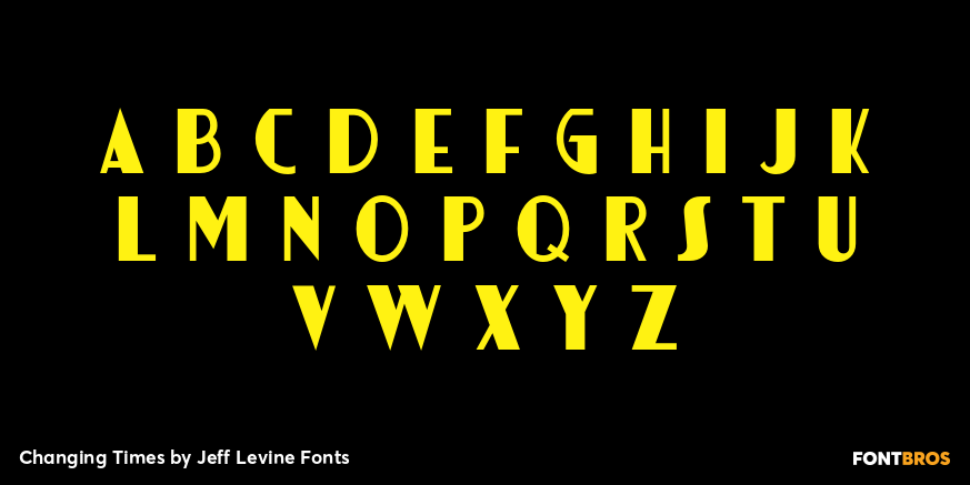 Changing Times Font Poster #3