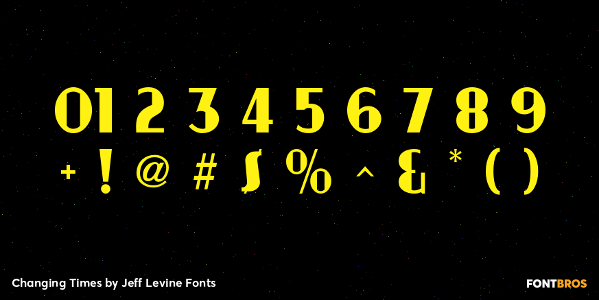 Changing Times Font Poster #4