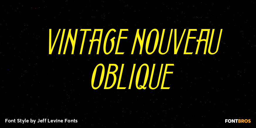 Vintage Nouveau Oblique Poster