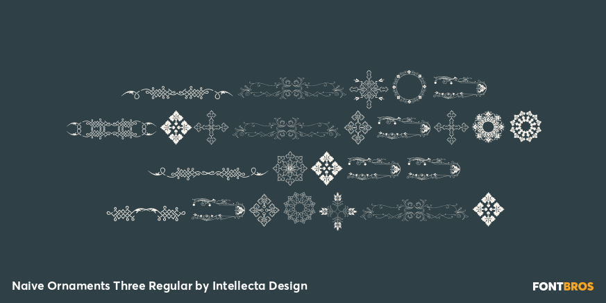 Naive Ornaments Three Regular Poster