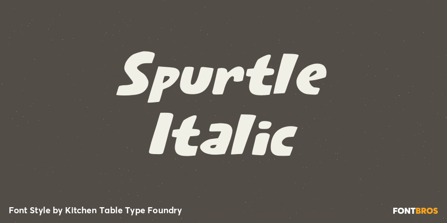 Spurtle Italic Poster