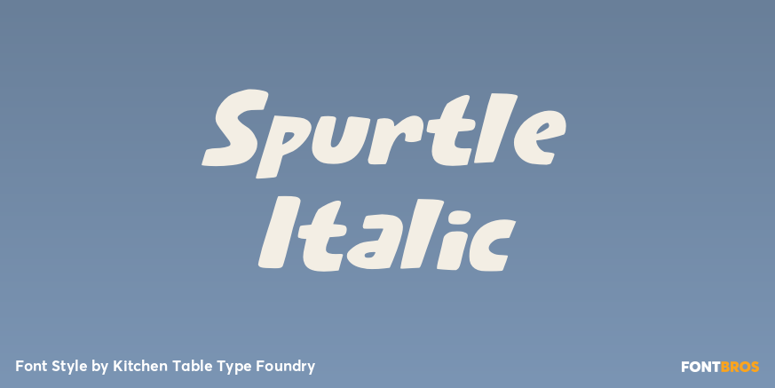 Spurtle Italic Poster