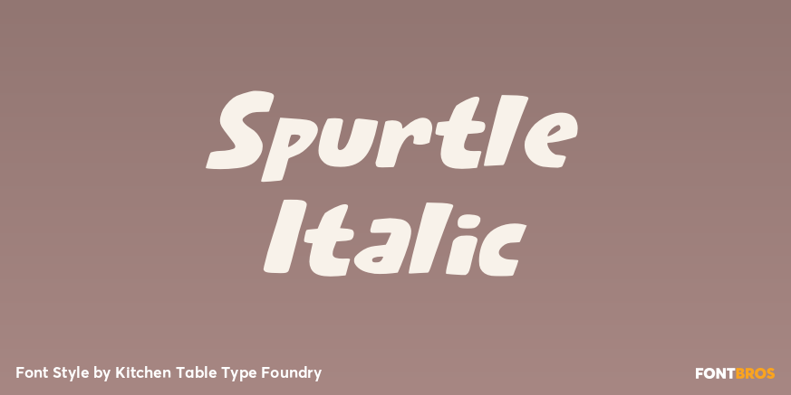 Spurtle Italic Poster