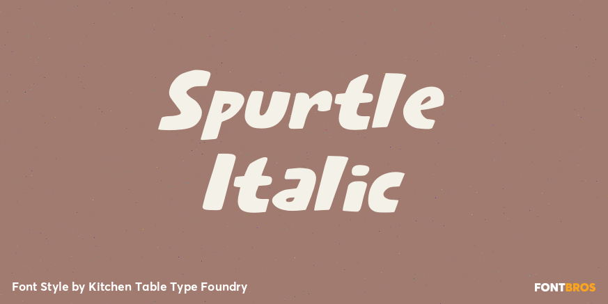 Spurtle Italic Poster