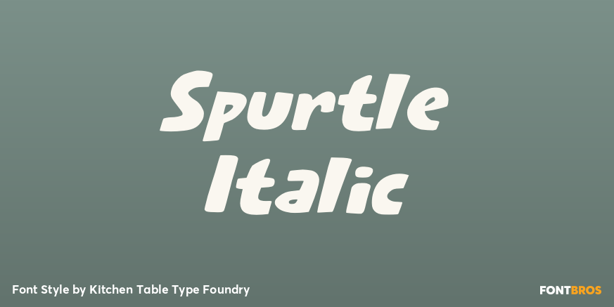 Spurtle Italic Poster