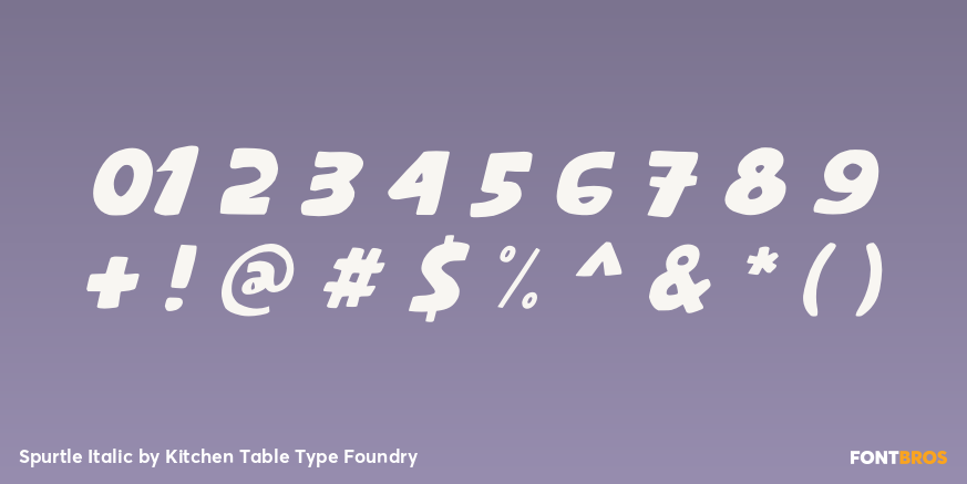 Spurtle Italic Font Poster #4