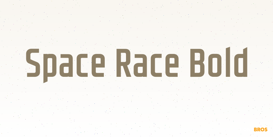 Space Race Bold Font Poster #1
