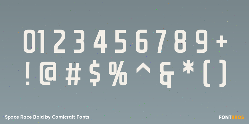 Space Race Bold Font Poster #4