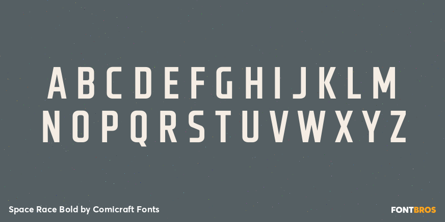 Space Race Bold Font Poster #2