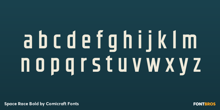 Space Race Bold Font Poster #3