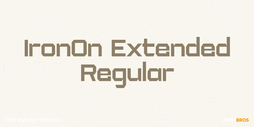 IronOn Extended Regular Font Poster #1