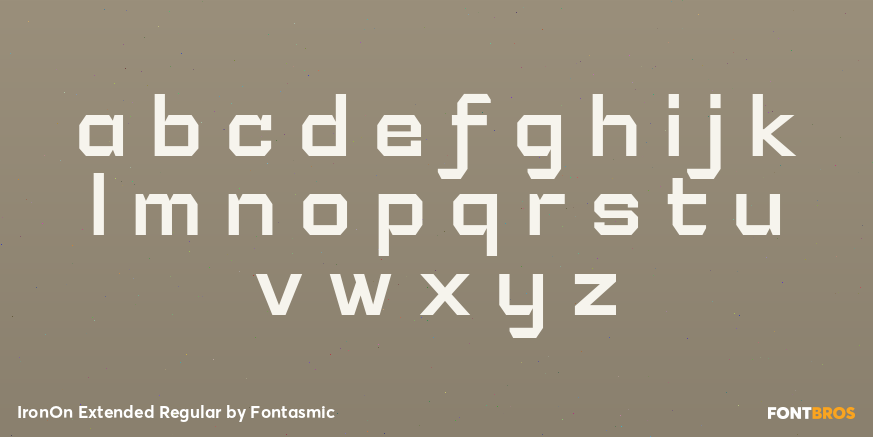 IronOn Extended Regular Font Poster #3