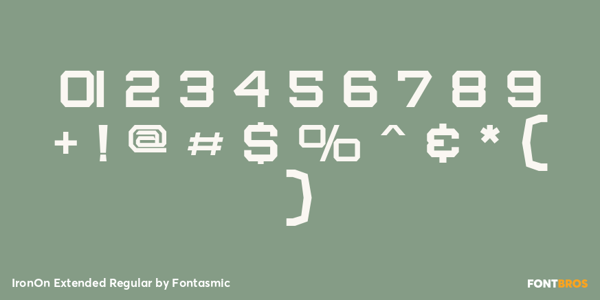 IronOn Extended Regular Font Poster #4