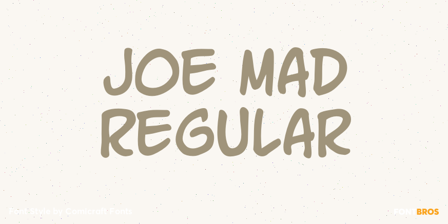 Joe Mad Regular Poster