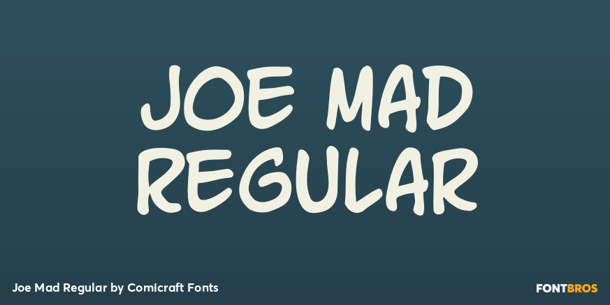 Joe Mad Regular Poster