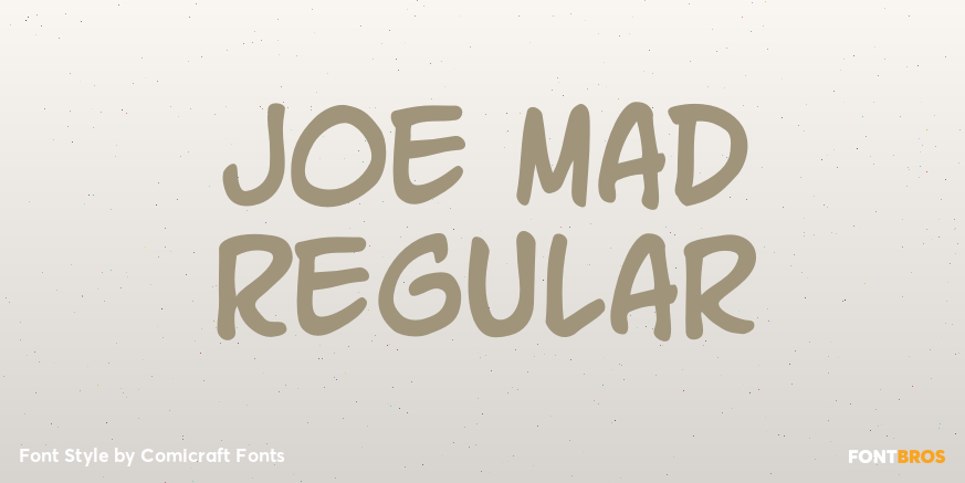 Joe Mad Regular Poster
