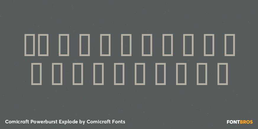 Comicraft Powerburst Explode Font Poster #1