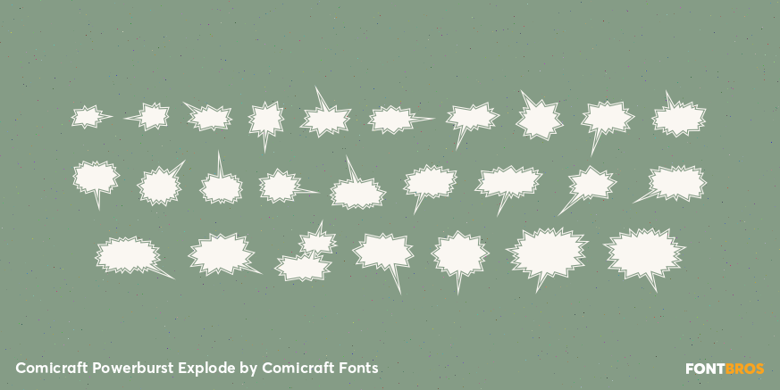 Comicraft Powerburst Explode Font Poster #1
