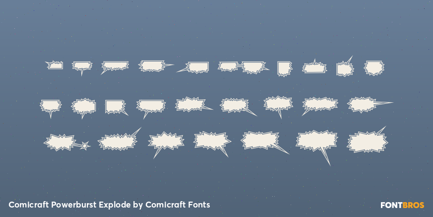 Comicraft Powerburst Explode Font Poster #1
