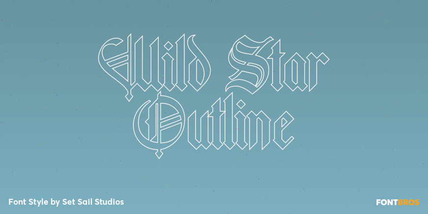 Wild Star Outline Poster