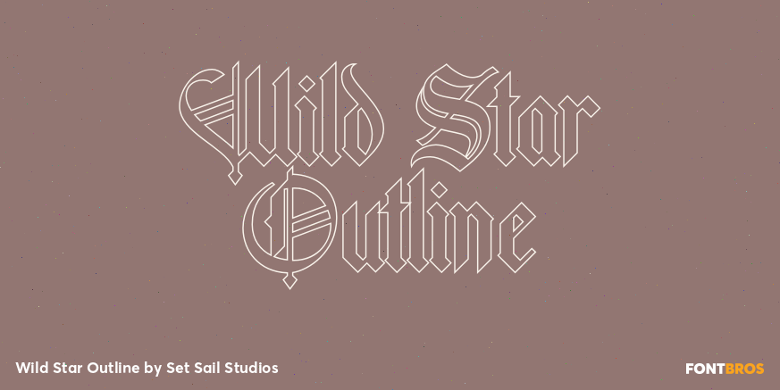 Wild Star Outline Poster