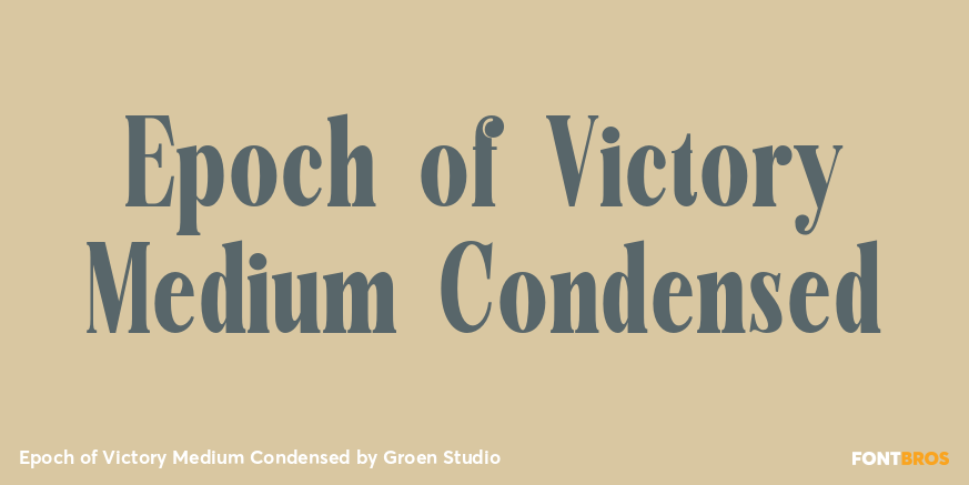 Epoch of Victory Medium Condensed Poster