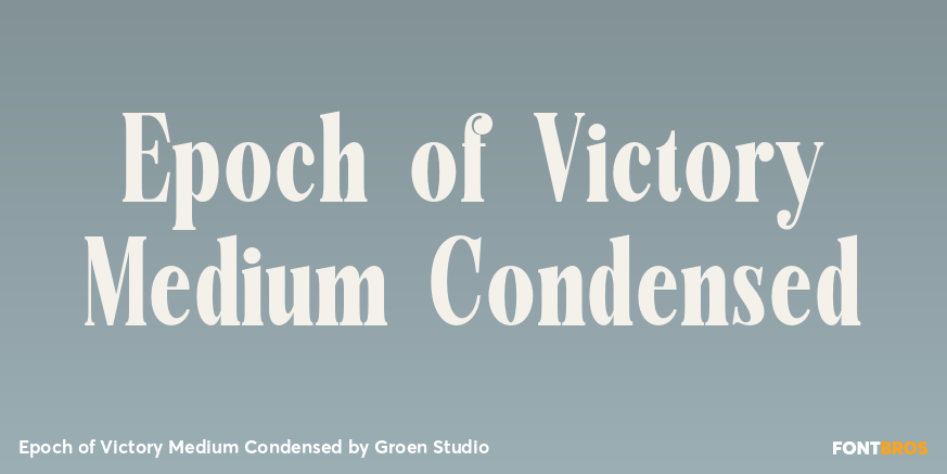 Epoch of Victory Medium Condensed Poster