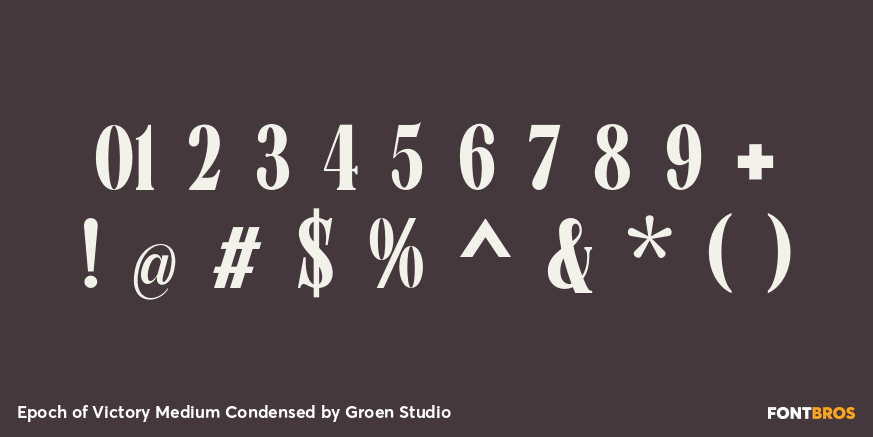 Epoch of Victory Medium Condensed Font Poster #4