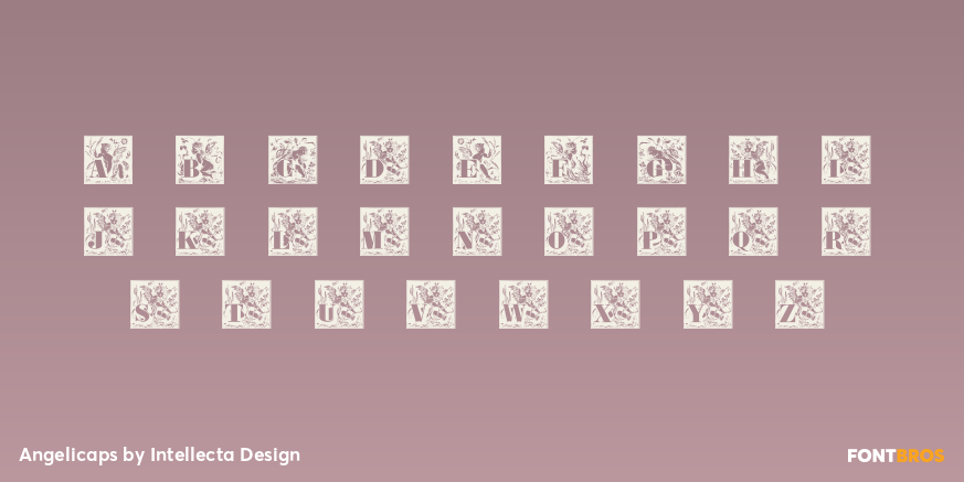 Angelicaps Font Poster #2