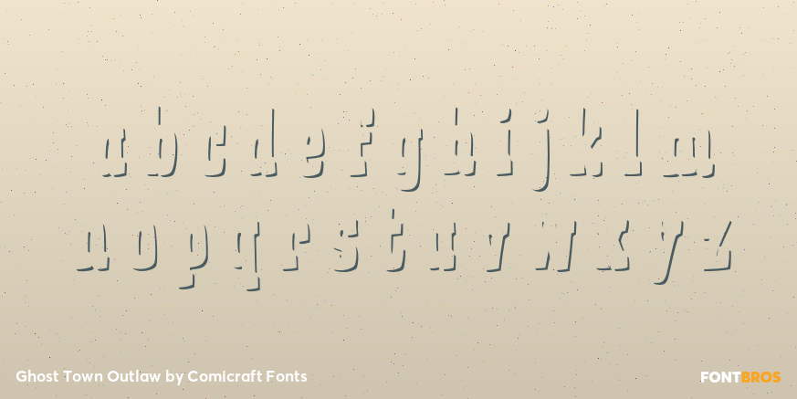 Ghost Town Outlaw Font Poster #3