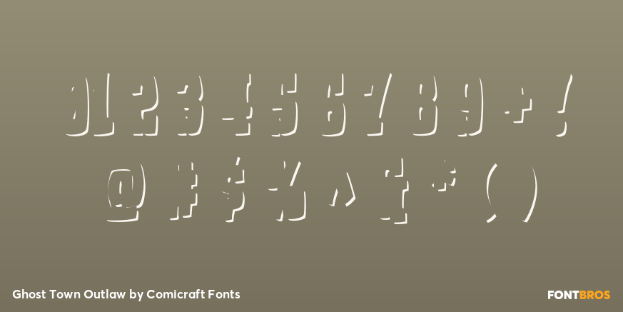 Ghost Town Outlaw Font Poster #4
