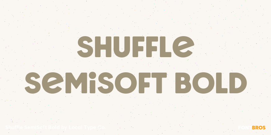 Shuffle SemiSoft Bold Font Poster