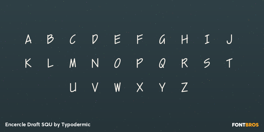 Encercle Draft SQU Font Poster #2